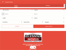 Tablet Screenshot of girassolimoveis.com.br